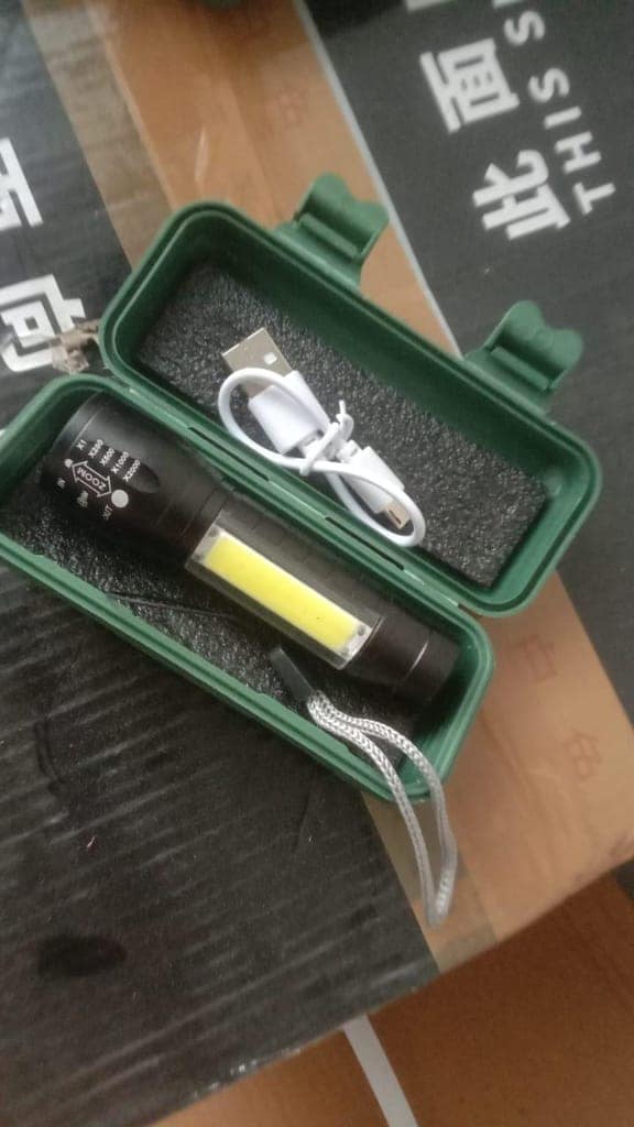 LED Flashlight with Zoom & USB Charging Kit - Portable & Bright view 7