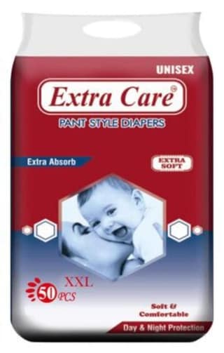Alizee Extra Care Pants Style Baby Diapers - 50 Count | Leakage Protection with Extra Absorb, Rush-Free Baby Diaper Pants