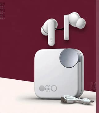 Premium Wireless Bluetooth Earbuds with Charging Case – White