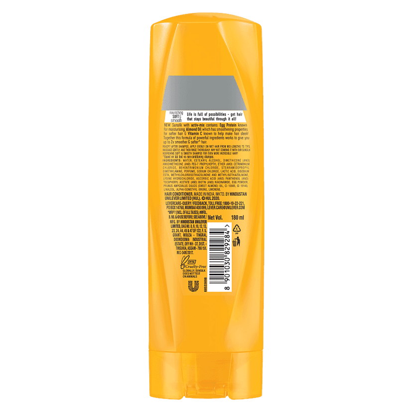 Sunsilk Conditioner - Nourishing Soft & Smooth, 180 Ml view 2