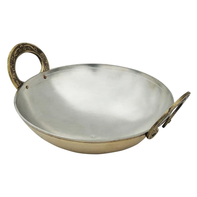Brass Kadai With Kalai Work, 1 Liter (ZMAS173 B) view 3