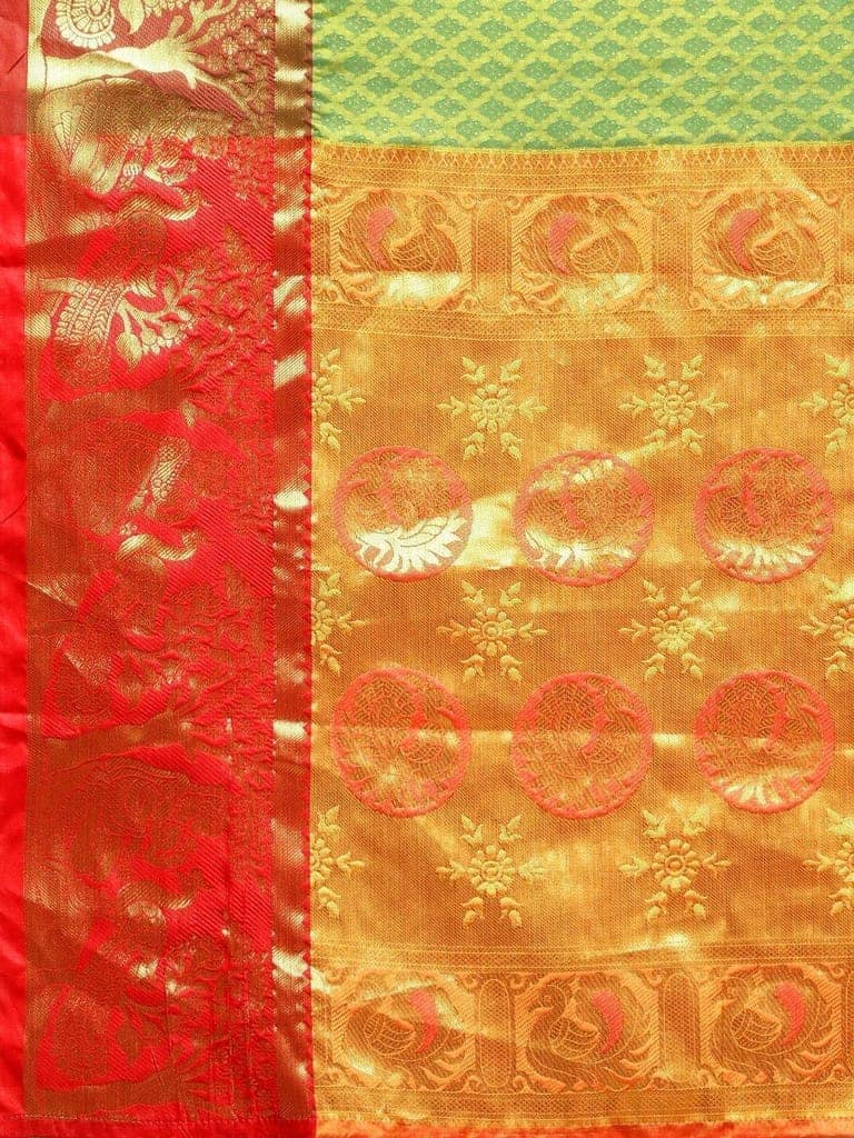 Women's Pure Banarasi Silk Woven Saree With Unstiched Blouse Piece view 5