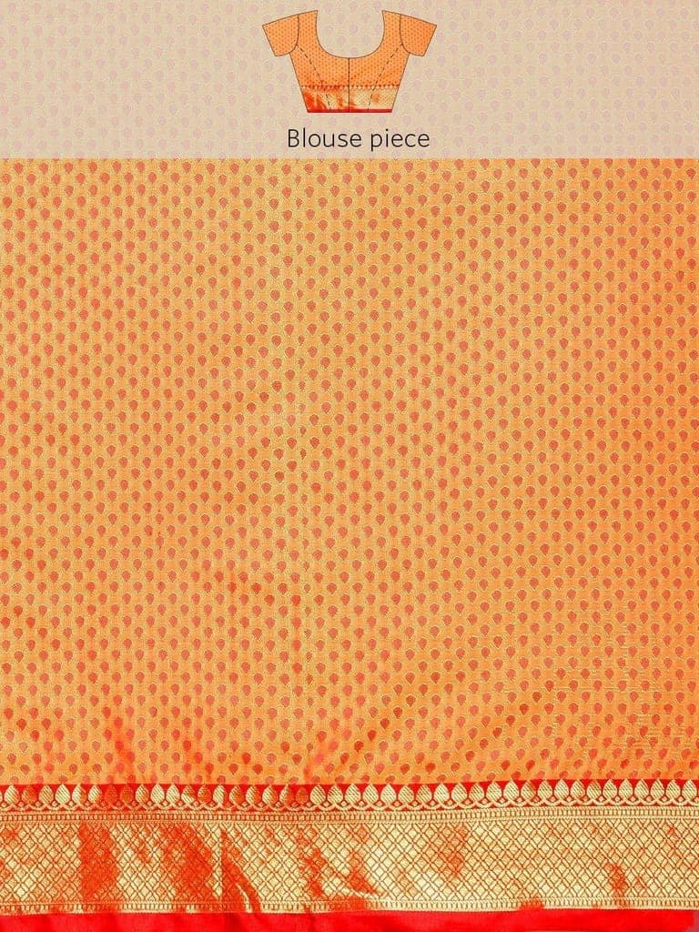 Women's Pure Banarasi Silk Woven Saree With Unstiched Blouse Piece view 7