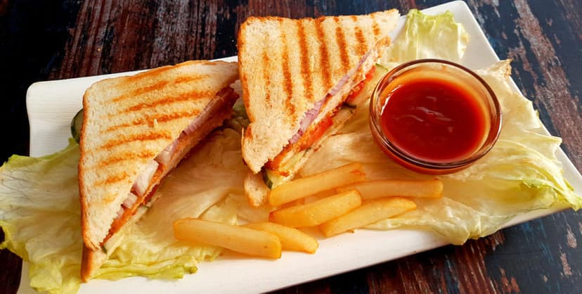 Grill chicken sandwich