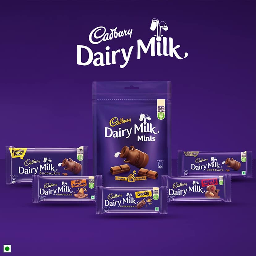 Cadbury Dairy Milk Roast Almond Chocolate Bars, 36 g view 4