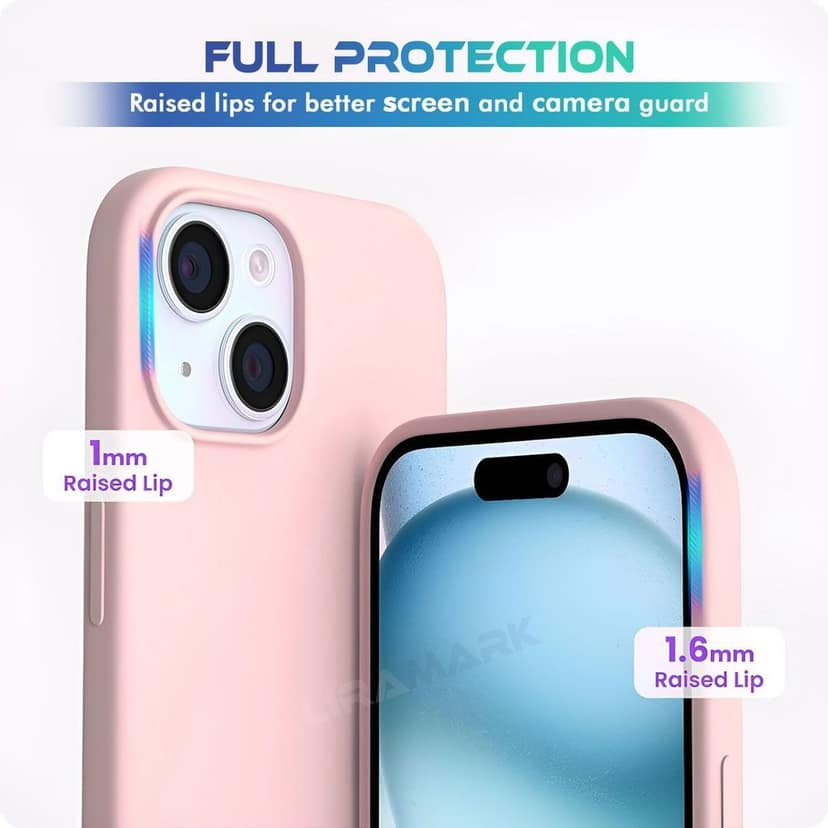 LIRAMARK Liquid Silicone Soft Back Cover Case for iPhone 15 (6.1 inch) view 5