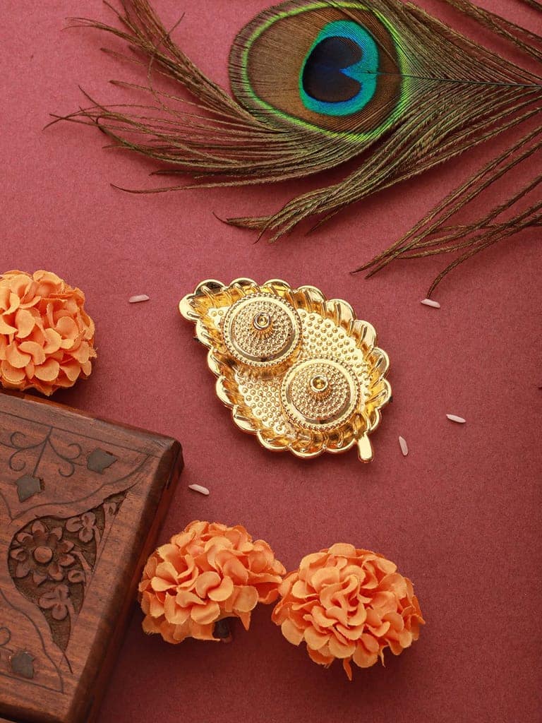 Set of 2 Designer Red Kundan Zardozi Handcrafted Lumba Rakhi Set With Roli Chawal Pooja Plate For Bhai & Bhabhi view 7