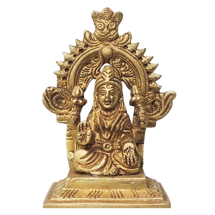 Brass Showpiece Laxmi Ji Statue (BSMAS254) view 2