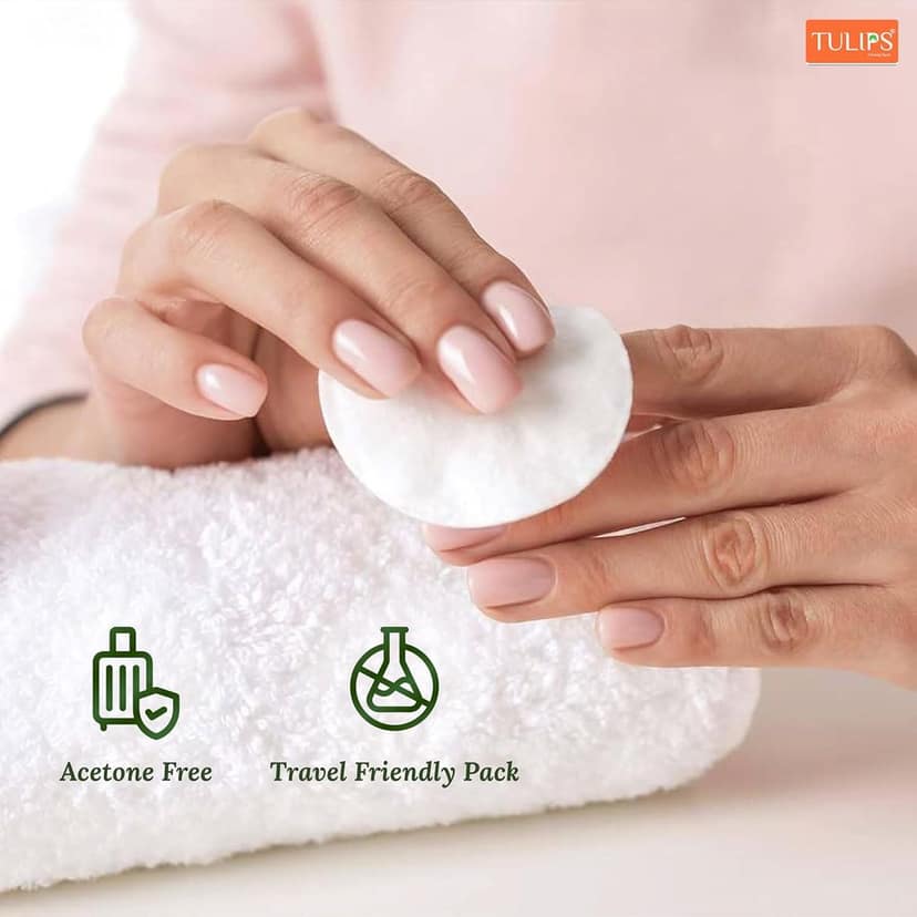 Tulips Nail Polish Remover Wipes, Acetone Free, Convenient Pre-Moistened (Green Apple, Blueberry & Lavender) (Pack of 3) view 5