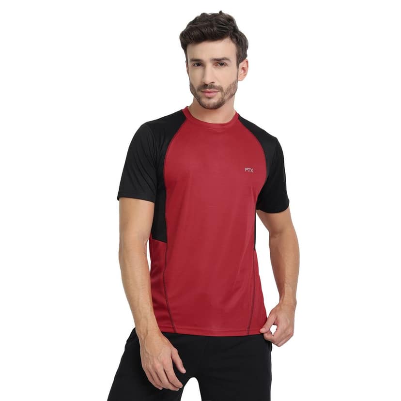 FTX Men Drifit Colorblock Half Sleeve Tshirt