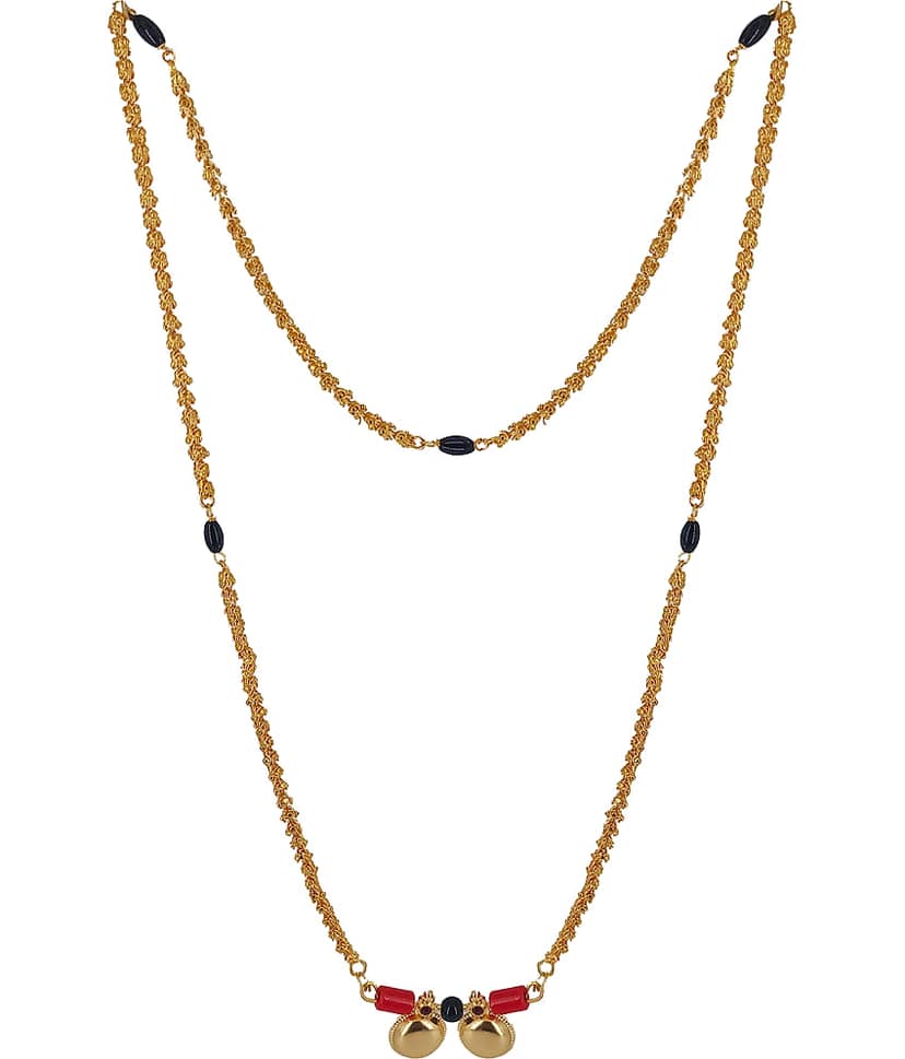 KRIMO - Golden Mangalsutra ( Pack of 1 )