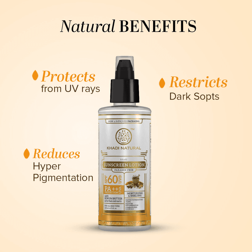 Khadi Natural Sunscreen Moisturising Lotion - SPF 60 - 100ml view 2