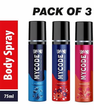 Generic Flirty,Kissme,Sweet16 Perfume Body Spray for Unisex 225 ml ( Pack of 3 )