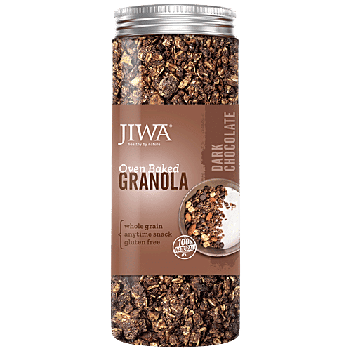 Jiwa Oven Baked Granola - Dark Chocolate Crunch, 100% Natural, Gluten Free, 150 g