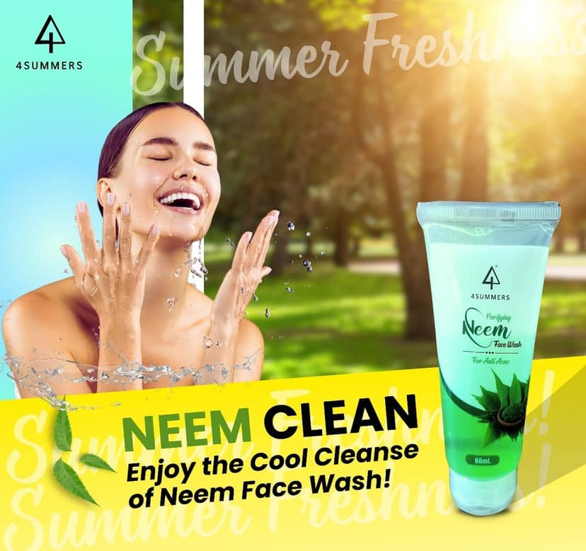 4SUMMERS NEEM FACE WASH 60ML view 3