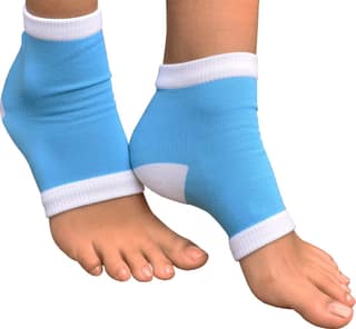 EZYFIT Moisturizing Gel Heel Socks with Open Toe Botanical Gel Pad for Dry Hard Crack and Pain Relief for Men and Women - Free Size