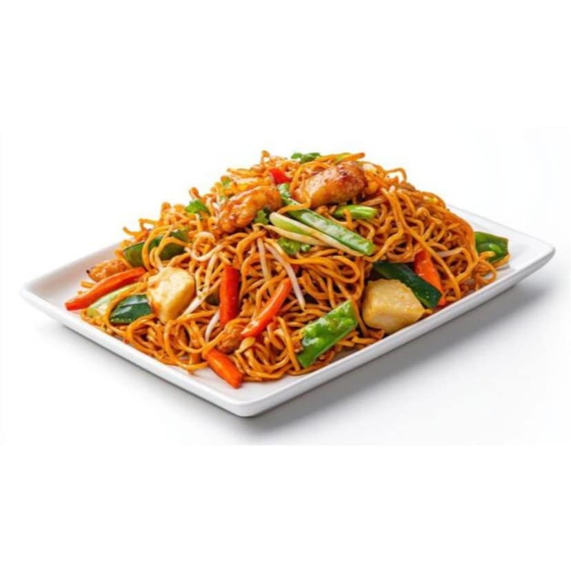 Vegetable Stir Fry Noodles - 450 gm - One serving plate view 2