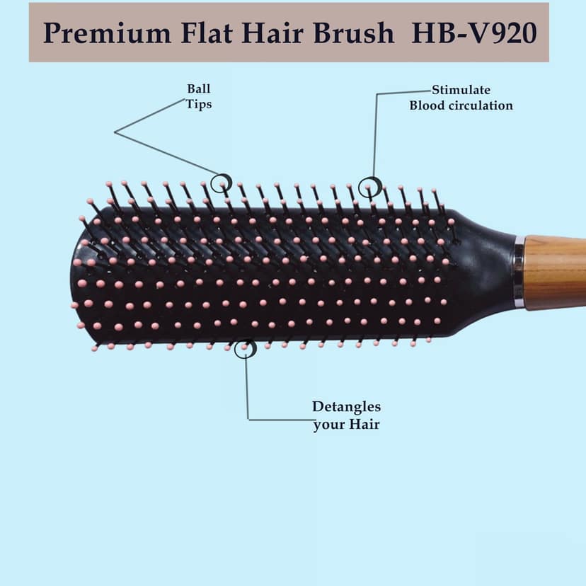 Babila Flat hair Brush-HB- V920 view 4