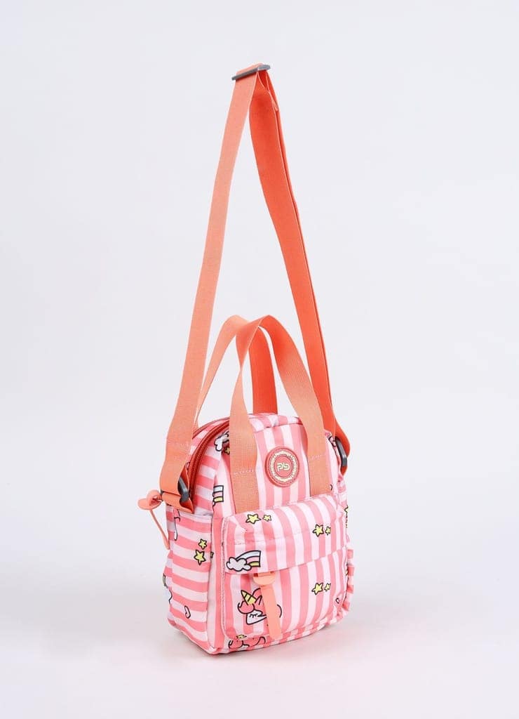 PB Pearlbags Soft Crossbody Shoulder Or Hand Bag or Sling bag Water Resistant Anti Fall Stationery Storage Bag Handbag Clutch Bag Sweet Birthday Gift For 5-10 Years Children Students Girls view 2