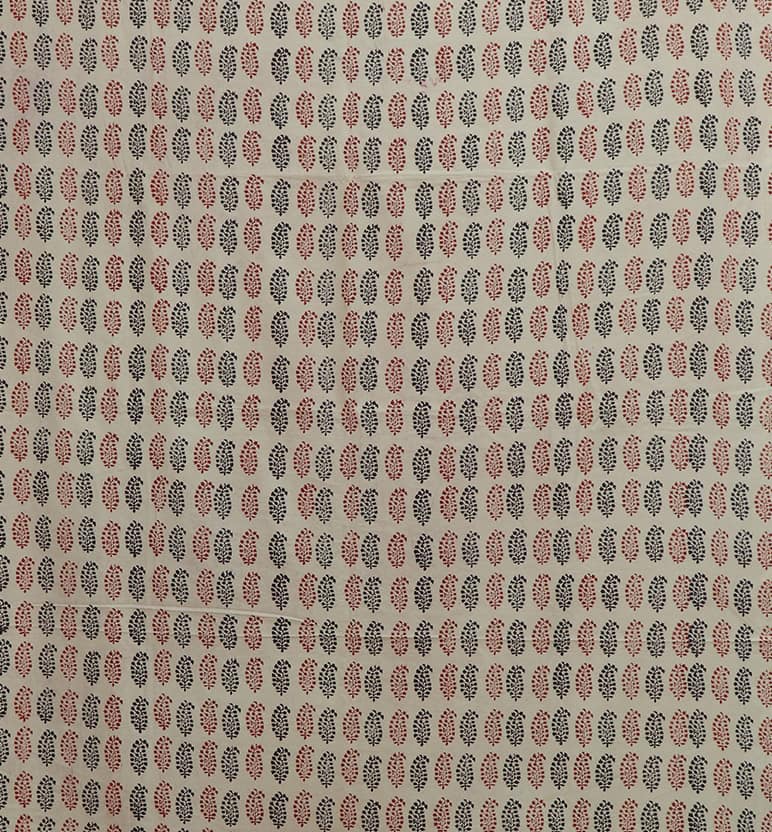 Handcrafted Bagh Print Cotton 3 Piece Suit Set view 2