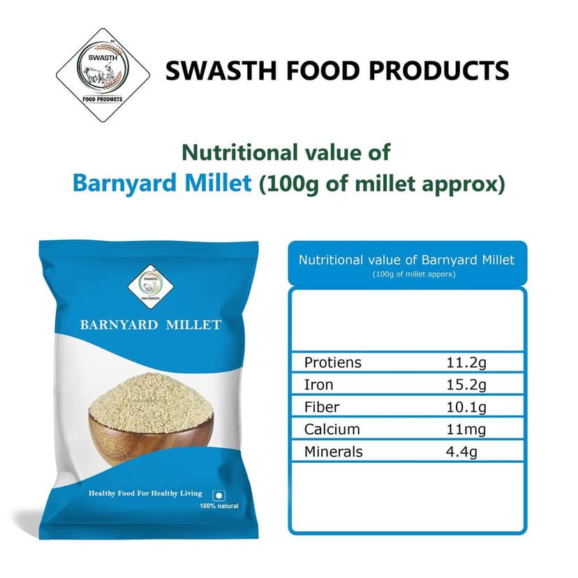 SWASTH Unpolished and Natural Millet Combo Pack of 5 - 1Kg Each (Kodo, Little, Barnyard , Foxtail, Proso Millets) view 7