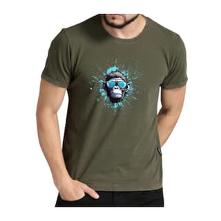 Trishoolin Abstract Theme Graphic T-Shirt (Design 10188MB) | Cotton Regular Fit Crew Neck Tee | Pack of 1