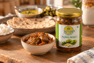 Traditional Mango Pickle with Authentic Indian Spices and Tangy Flavour