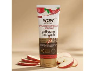 WOW Skin Science Apple Cider Vinegar Foaming Face Wash Clear, Glowing Skin - 100ml