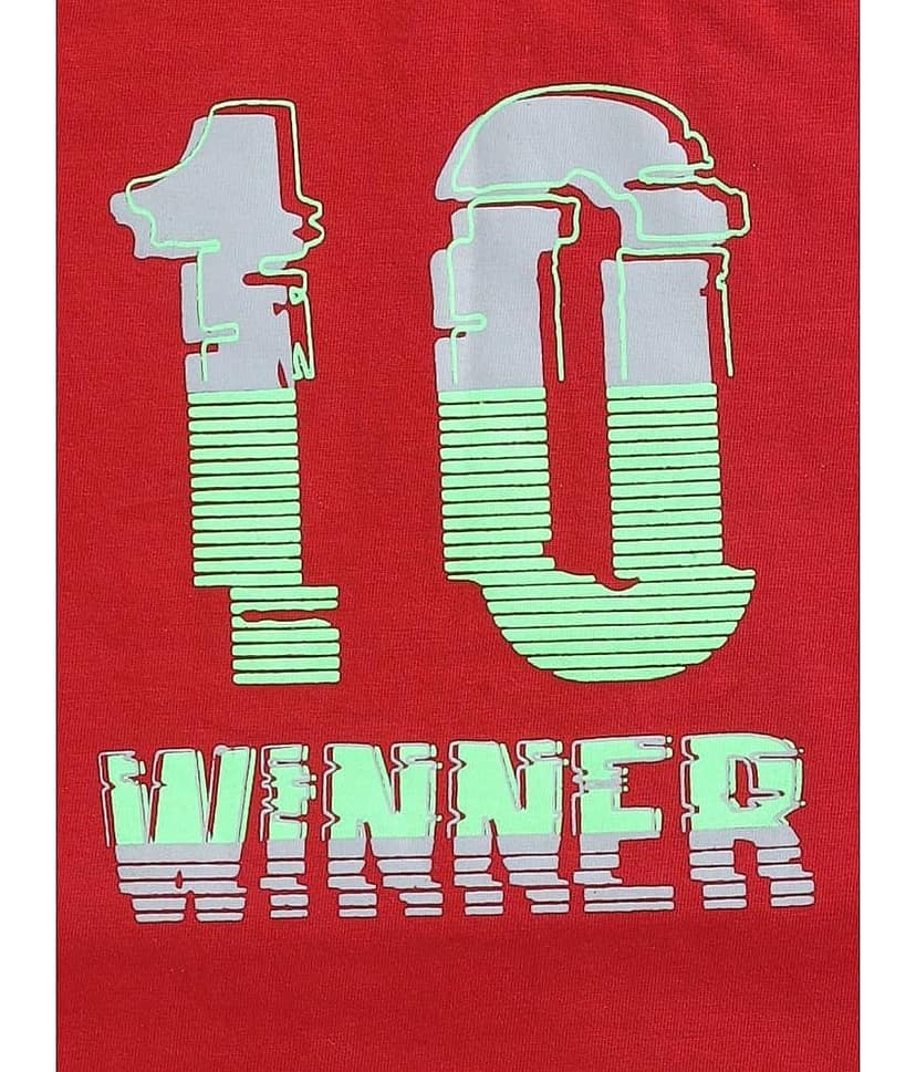 Todd N Teen Pack of 1 Boys Cotton T-Shirt & Trackpants Set ( Green ) view 2