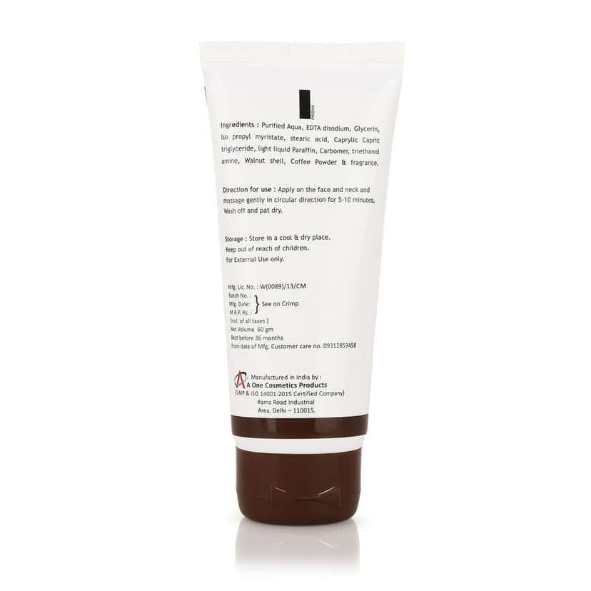 Mxoyere Coffee Scrub - Exfoliating & Invigorating, Paraben Free, 60gm view 2