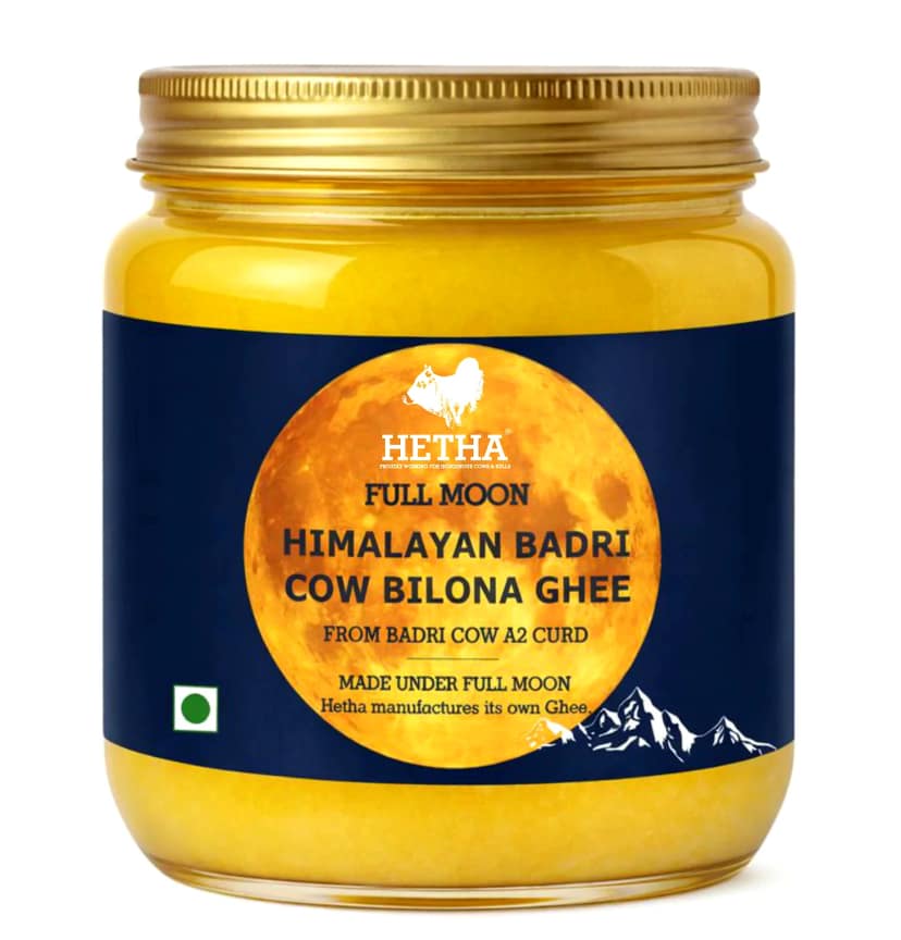Full Moon Himalayan Badri Cow Bilona Ghee / A2 Ghee (Size - 1000 ml) by HETHA