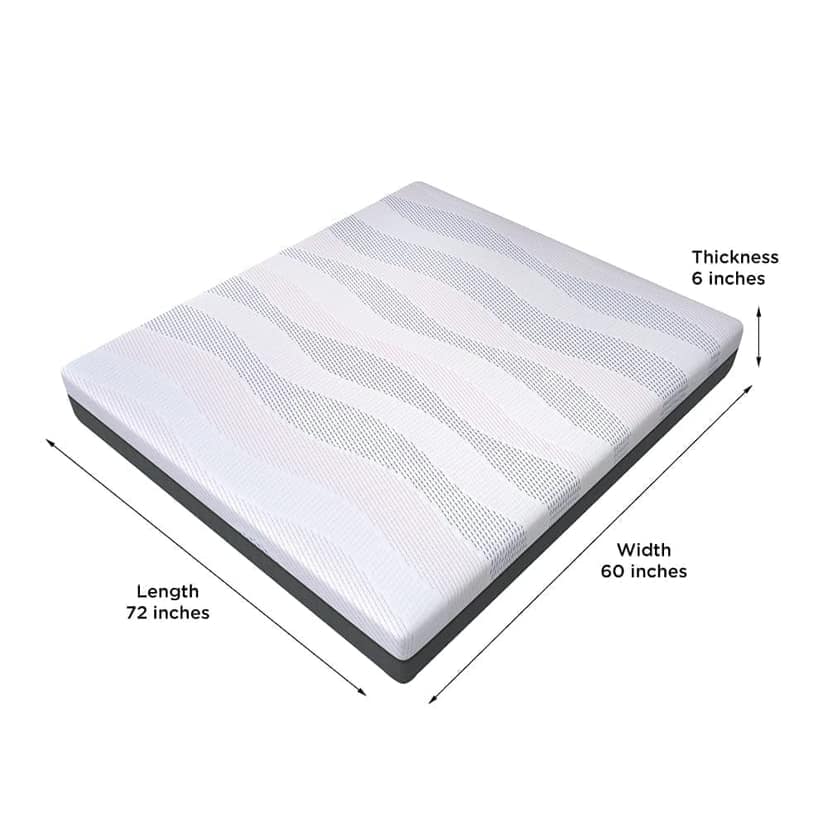 Centuary Mattresses Sleepables 6 Inch Bonnell Spring King/Queen/Double/Single Size Mattress with Antimicrobial Foam view 2