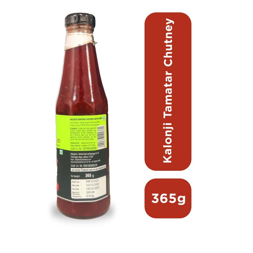 Honeyman Kalonji Sauce 360 gm view 2