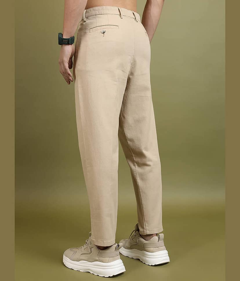 Highlander Regular Men's Trouser - Beige ( Pack of 1 ) view 3