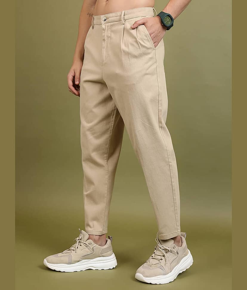 Highlander Regular Men's Trouser - Beige ( Pack of 1 ) view 4