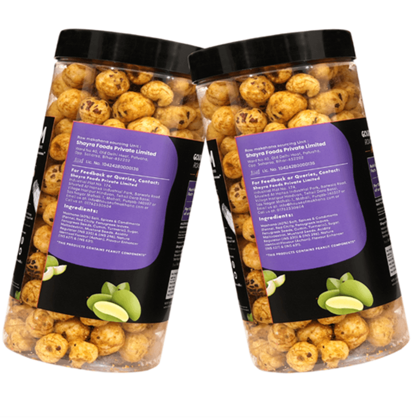 GOURMET MAKHANA Roasted in Olive Oil | Achari Mango | Combo Of 2, 65g Each. - 130 gm view 2