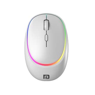 Portronics Toad IV Bluetooth Mouse with 2.4 GHz Wireless (Dual Connectivity), Rechargeable, Connect up to 3 Devices, RGB Lights, Adjustable Optical DPI, for Laptop, PC, Tablet, Smartphone