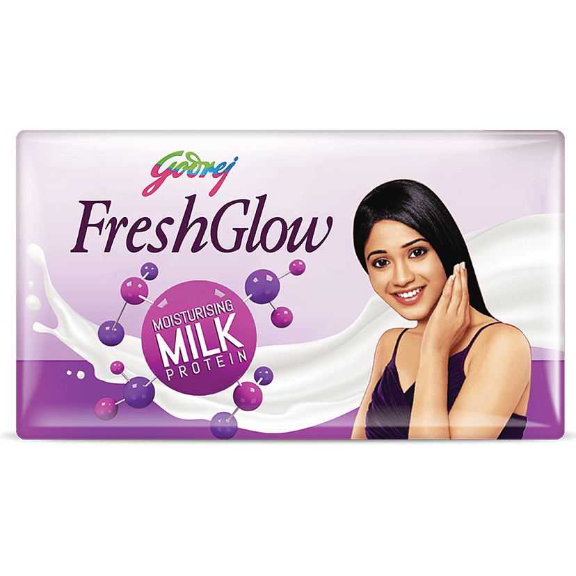 Godrej Fair Glow Fairness + Proteins Bathing Soap, India's No.1 Fairness Soap, 100 G Pack Of 4 view 2