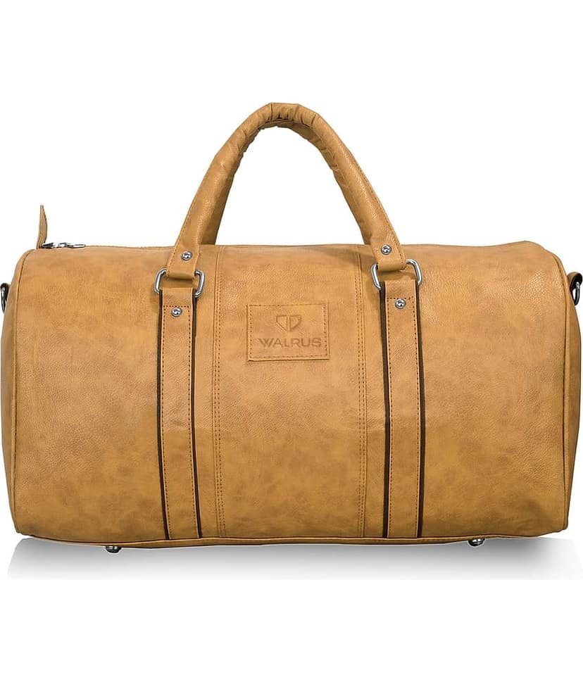 Walrus 22 Ltrs Tan Artificial Leather Duffle Bag