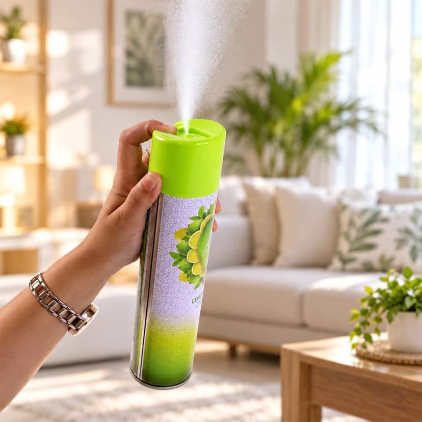 Lemon Burst Room Freshener Aerosol Spray for Home and Office Use (1 Pc, 224 ML) view 3