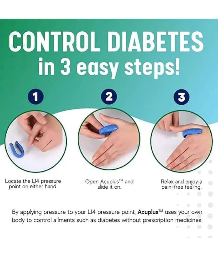 DHSMART Sugar Control Acupressure Clip All Purpose Cleaner Block Headache and Tension Relief, Diabetes Management 2 no.s Pack of 2 view 8