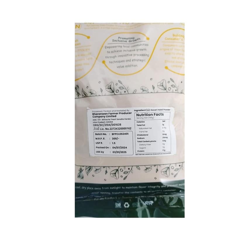 FPO KISAN NATURALS KESARI HALDI POWDER view 3
