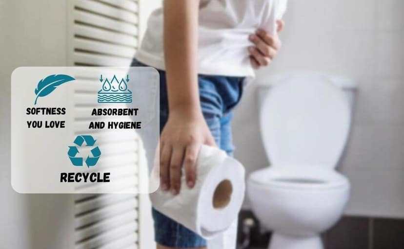 OSSDEN Soft Toilet Tissue Roll Ultra Soft Highly Absorbant 100% Virgin Pulp 2 Ply (PACK OF 6) view 2