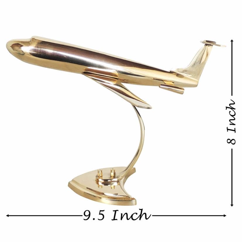 Brass Home Decorative Aeroplane J3, Jahaj (MRMAS230 D) view 2