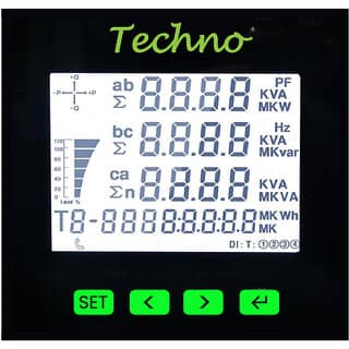 Three Phase Multifunctional Panel Meter - TMCB 025 - (5 A)
