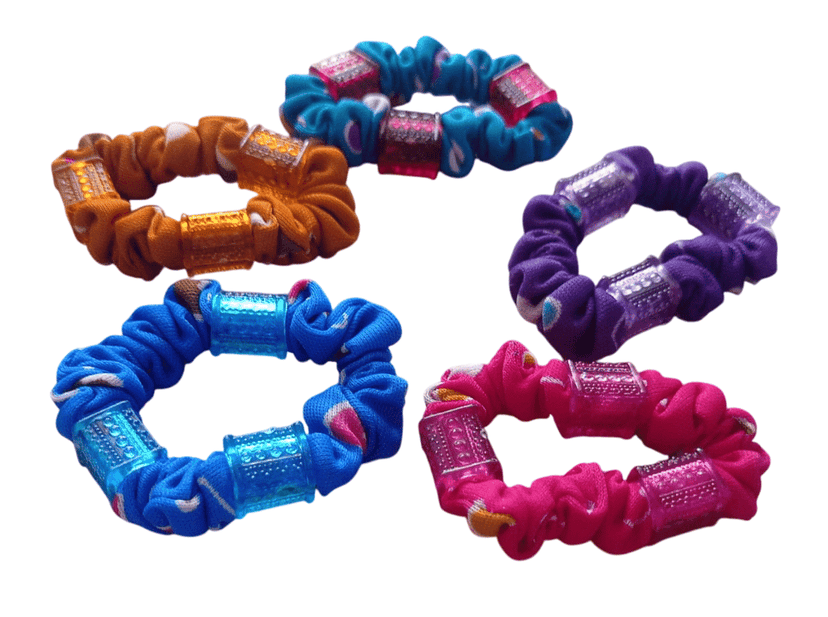 Colorful Hair Ties for Girls - Pack of 5 view 4