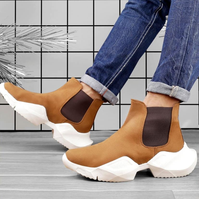 Bxxy's Designer Slip-on Boots For Men view 3