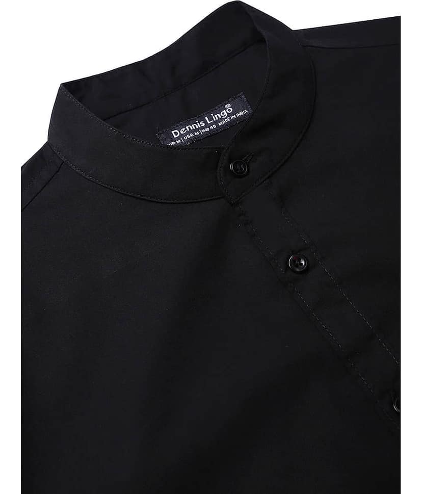 Dennis Lingo - Black 100% Cotton Slim Fit Men's Casual Shirt ( Pack of 1 ) view 2