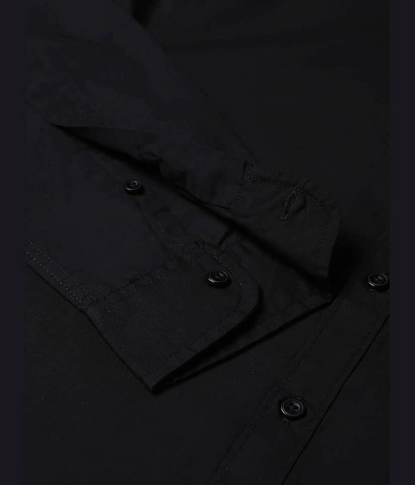 Dennis Lingo - Black 100% Cotton Slim Fit Men's Casual Shirt ( Pack of 1 ) view 3