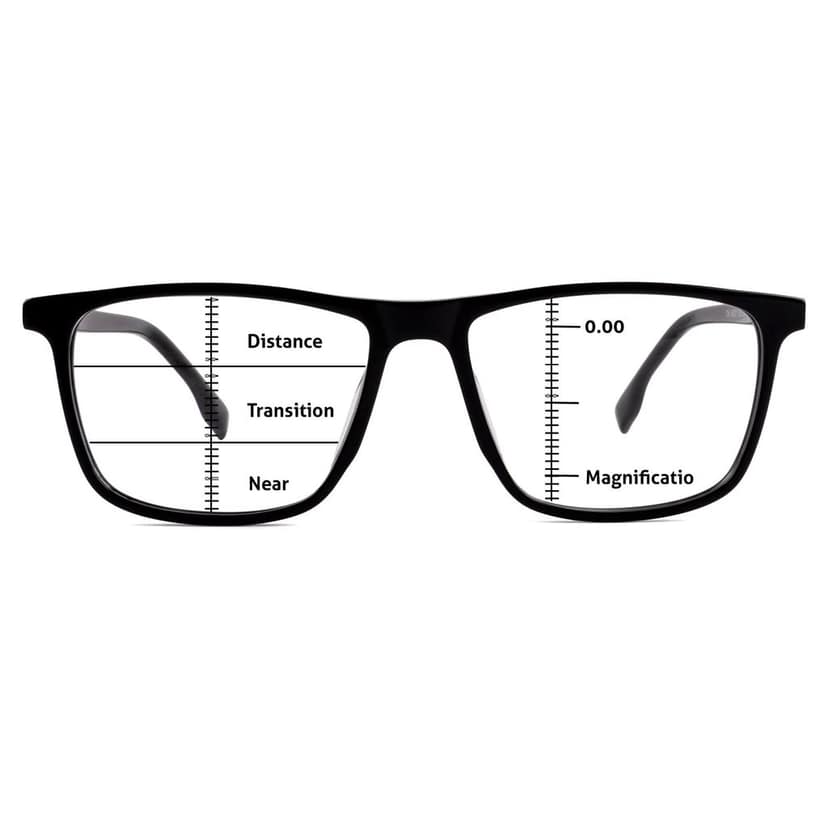 HRINKAR Progressive Reading Glasses with Blue Light Blocking Computer Glasses With Blue cut Lens - HRD08GRP